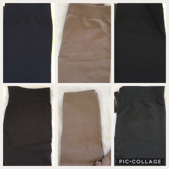 ❗️LAST 1 Tan(L/XL)❗️Textured Fleece Lined Leggings - Picture 3 of 5